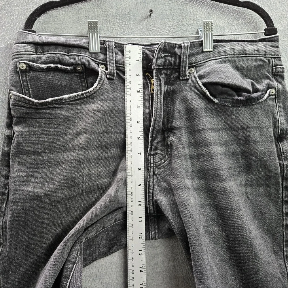 Lucky Brand Men Jeans 32X32 Gray Denim 121 Slim Straight Zipper 32